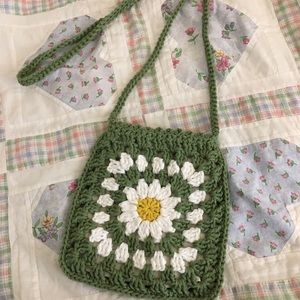 Handmade Mini Crochet Crossbody Bag!!